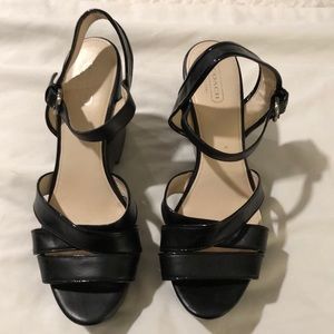 Coach Black wedge Sandals